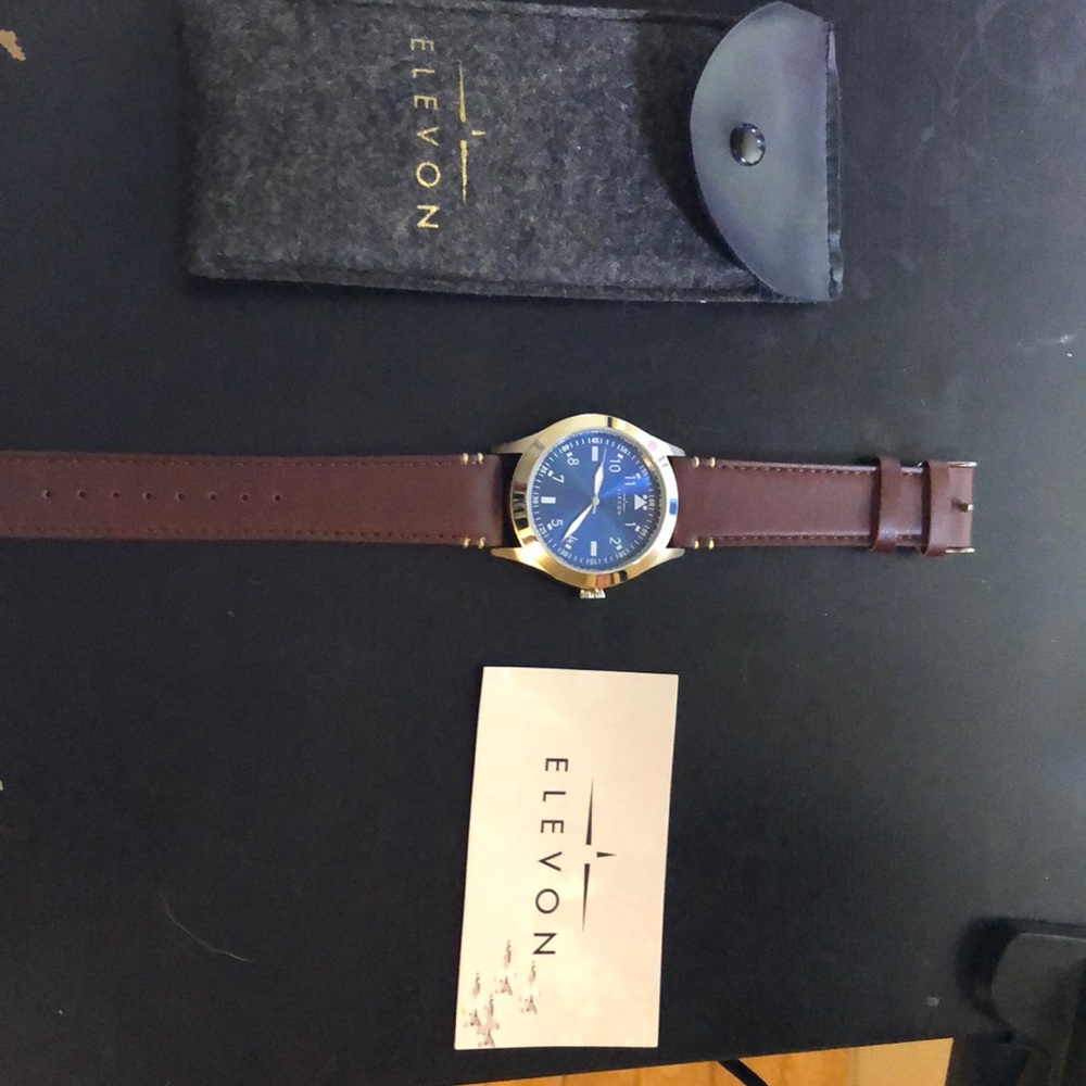 Elevon Hanson Genuine Leather-Blue